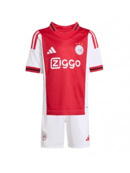 Ajax Replika Hemmakläder Barn 2025-26 Kortärmad (+ byxor)